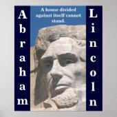 Abraham Lincoln House Affiche divisée (Devant)