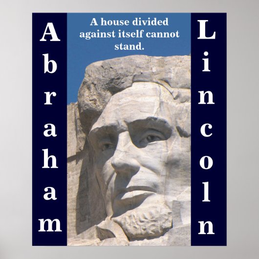 Abraham Lincoln House Affiche divisée (Devant)