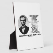 Abraham Lincoln House verdeeld Kan prijsopgave nie Fotoplaat (Zijkant)