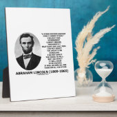 Abraham Lincoln House verdeeld Kan prijsopgave nie Fotoplaat (Zijkant)