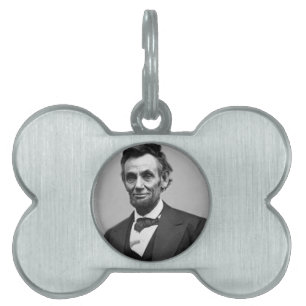 Abraham Lincoln Huisdieren Naamplaatje