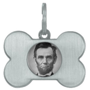 Abraham Lincoln Huisdieren Naamplaatje