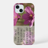 Abraham Lincoln Inspirerend citaat "De toekomst" iPhone 15 Hoesje (Achterkant)