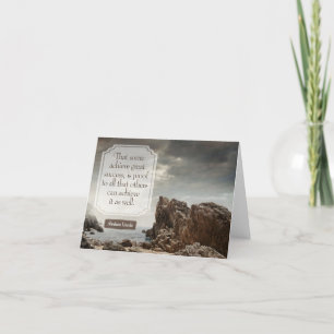 Abraham Lincoln Inspirerend citaat "Succes" Bedankkaart