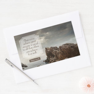 Abraham Lincoln Inspirerend citaat "Succes" Rechthoekige Sticker