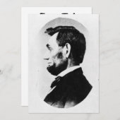 Abraham Lincoln Kaart (Voorkant / Achterkant)