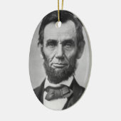 Abraham Lincoln Keramisch Ornament (Links)