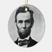 Abraham Lincoln Keramisch Ornament (Links)