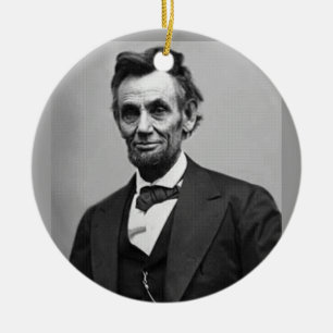 Abraham Lincoln Keramisch Ornament