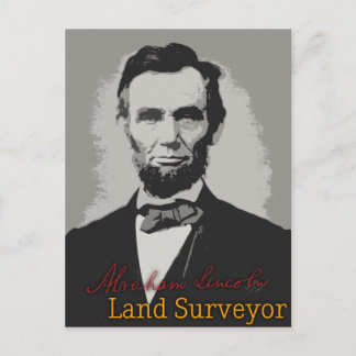 Abraham Lincoln Land Surveyor Briefkaart