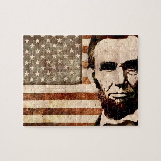 Abraham Lincoln Legpuzzel (Horizontaal)