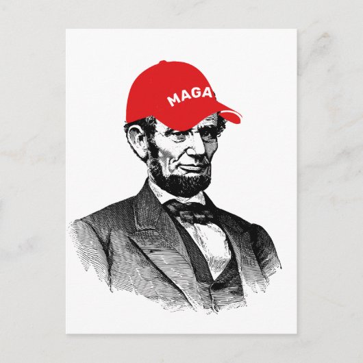 Abraham Lincoln MAGA Briefkaart (Voorkant)