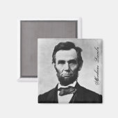 ABRAHAM LINCOLN MAGNEET (Voorkant / Achterkant)