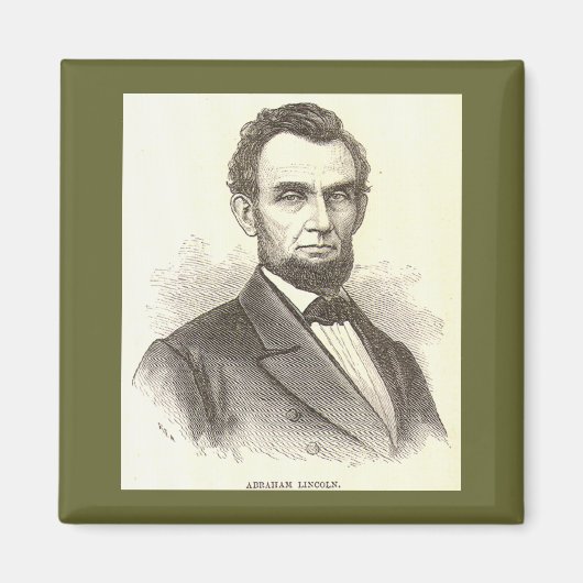 Abraham Lincoln Magnet Magneet (Voorkant)