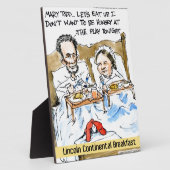 Abraham Lincoln & Mary Todd Breakfast in bed Fotoplaat (Zijkant)