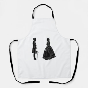 abraham lincoln mary todd lincoln silhouet schort