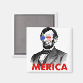 abraham lincoln merica magneet (Voorkant / Achterkant)