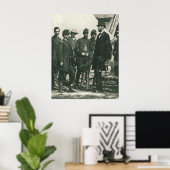 Abraham Lincoln met troepen 1862 Poster (Thuiskantoor)