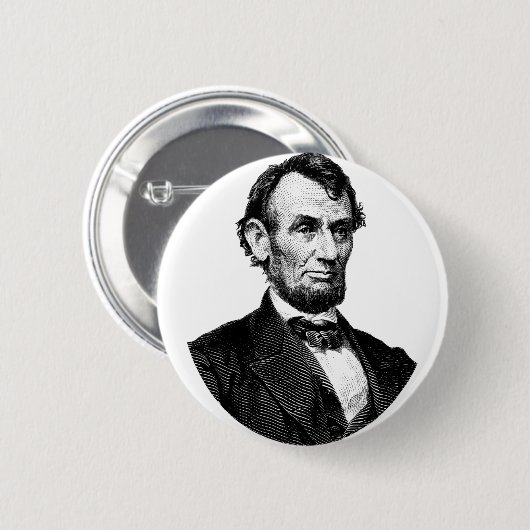 ABRAHAM LINCOLN NIP BADGE DE RETOUR (Devant & derrière)
