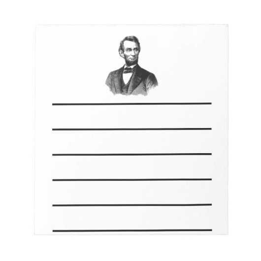 Abraham Lincoln Notitieblok (Voorkant)