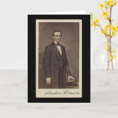 Abraham Lincoln Ondertekende Kaart 1860 (Gele Bloem)