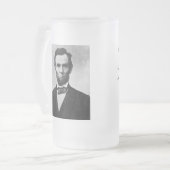 Abraham Lincoln over deugd en deugd Matglas Bierpul (Voorkant links)