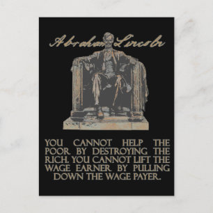 Abraham Lincoln over het vernietigen van de Rich Briefkaart