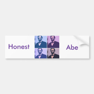 Abraham Lincoln Pop Art Bumpersticker