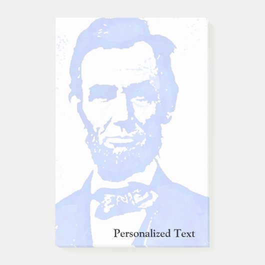 Abraham Lincoln Pop Art Portret Post-it® Notes (Voorkant)