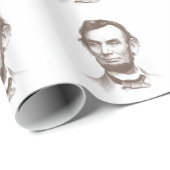 Abraham Lincoln Portrait Cadeaupapier (Rol Hoek)