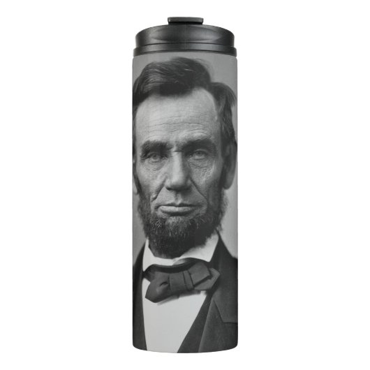 Abraham Lincoln Portrait Thermosbeker (Voorkant)