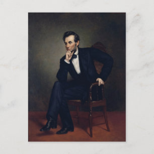 Abraham Lincoln Portret van George Healy Briefkaart