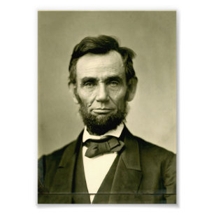 Abraham Lincoln president vs. Foto Afdruk