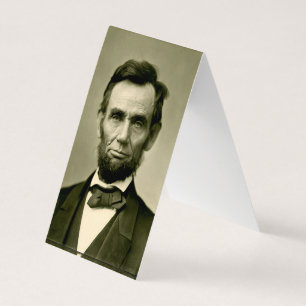 Abraham Lincoln president vs. Visitekaartjes