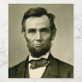 Abraham Lincoln president vs. Wijn Etiket (Enkel label)