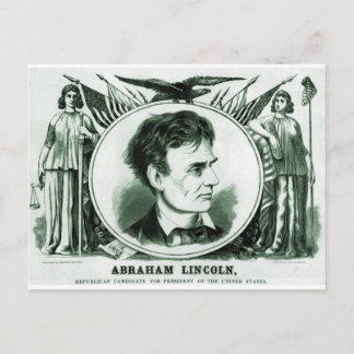 Abraham Lincoln presidentskandidaat Briefkaart