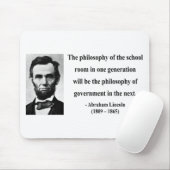 Abraham Lincoln Quote 11b Muismat (Met muis)