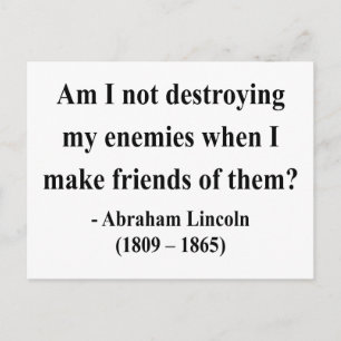 Abraham Lincoln Quote 12a Briefkaart