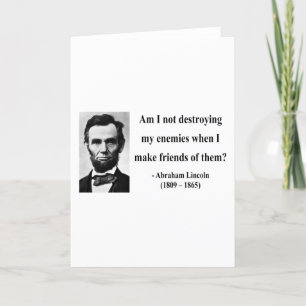 Abraham Lincoln Quote 12b Kaart