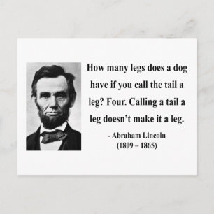 Abraham Lincoln Quote 13b Briefkaart
