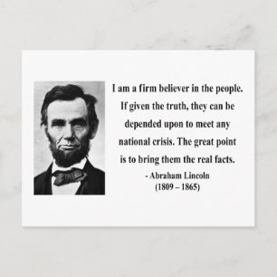 Abraham Lincoln Quote 14b Briefkaart