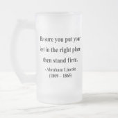 Abraham Lincoln Quote 16a Matglas Bierpul (Links)