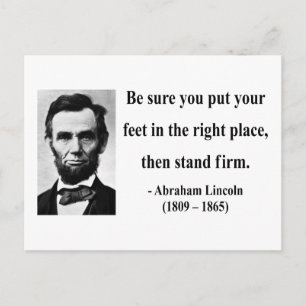 Abraham Lincoln Quote 16b Briefkaart