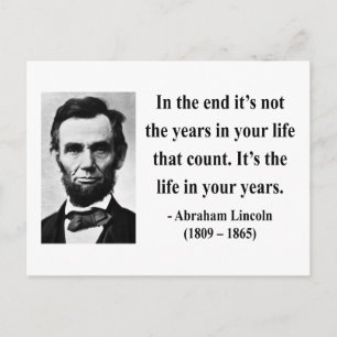Abraham Lincoln Quote 2b Briefkaart