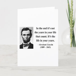 Abraham Lincoln Quote 2b Kaart