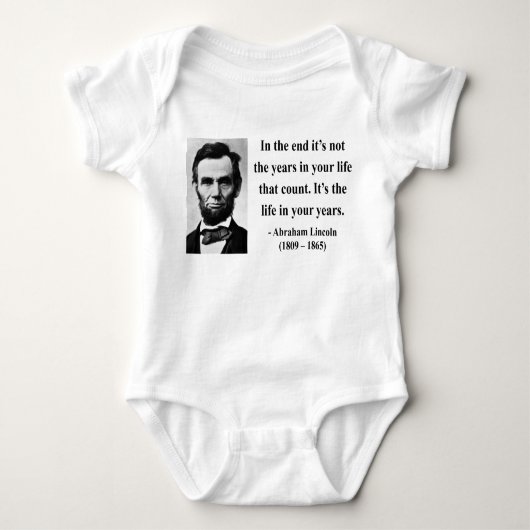 Abraham Lincoln Quote 2b Romper (Voorkant)