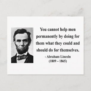 Abraham Lincoln Quote 4b Briefkaart