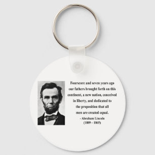 Abraham Lincoln Quote 5b Sleutelhanger
