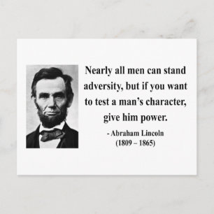 Abraham Lincoln Quote 6b Briefkaart