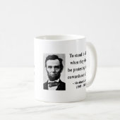 Abraham Lincoln Quote 8b Koffiemok (Voorkant rechts)